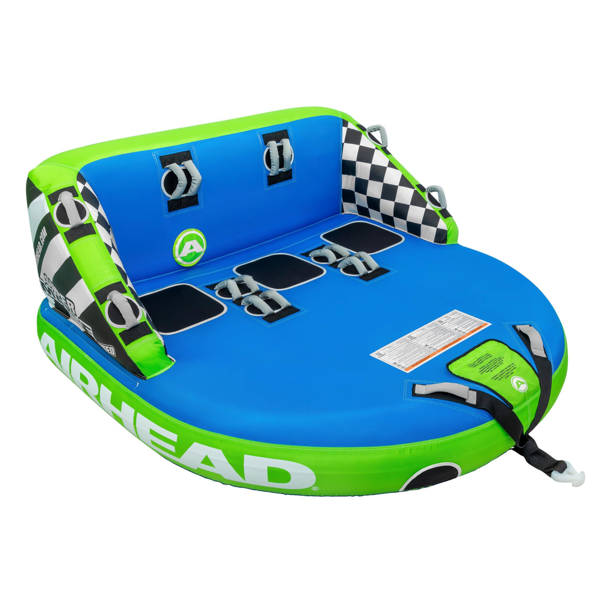 1 to 4 Person Inflatable Towable Tube for Boating