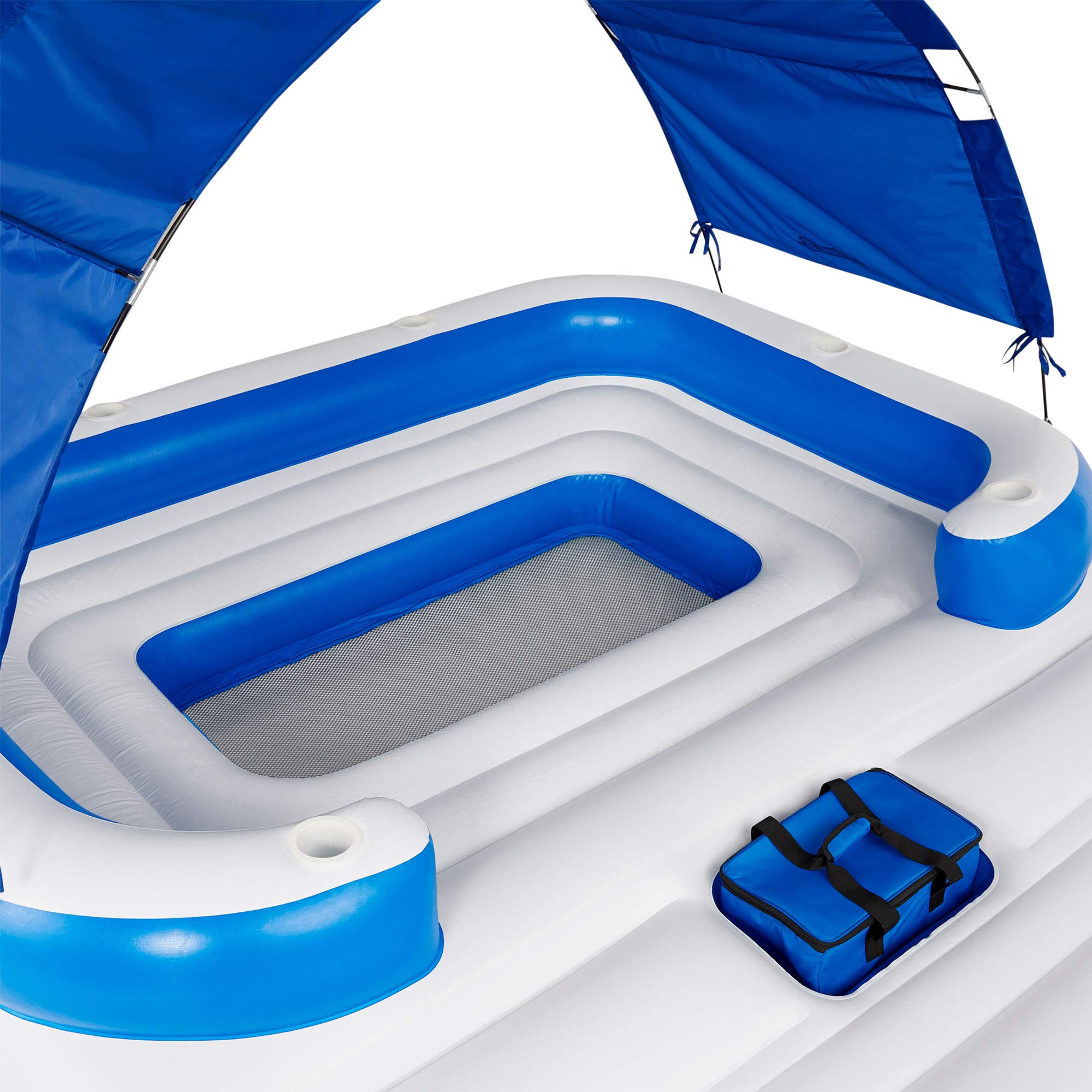 6 Person Inflatable Floating Lake Raft Lounge