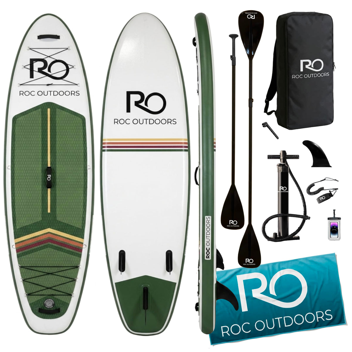 Wide Stable Inflatable Stand Up Paddle Board with Accessories