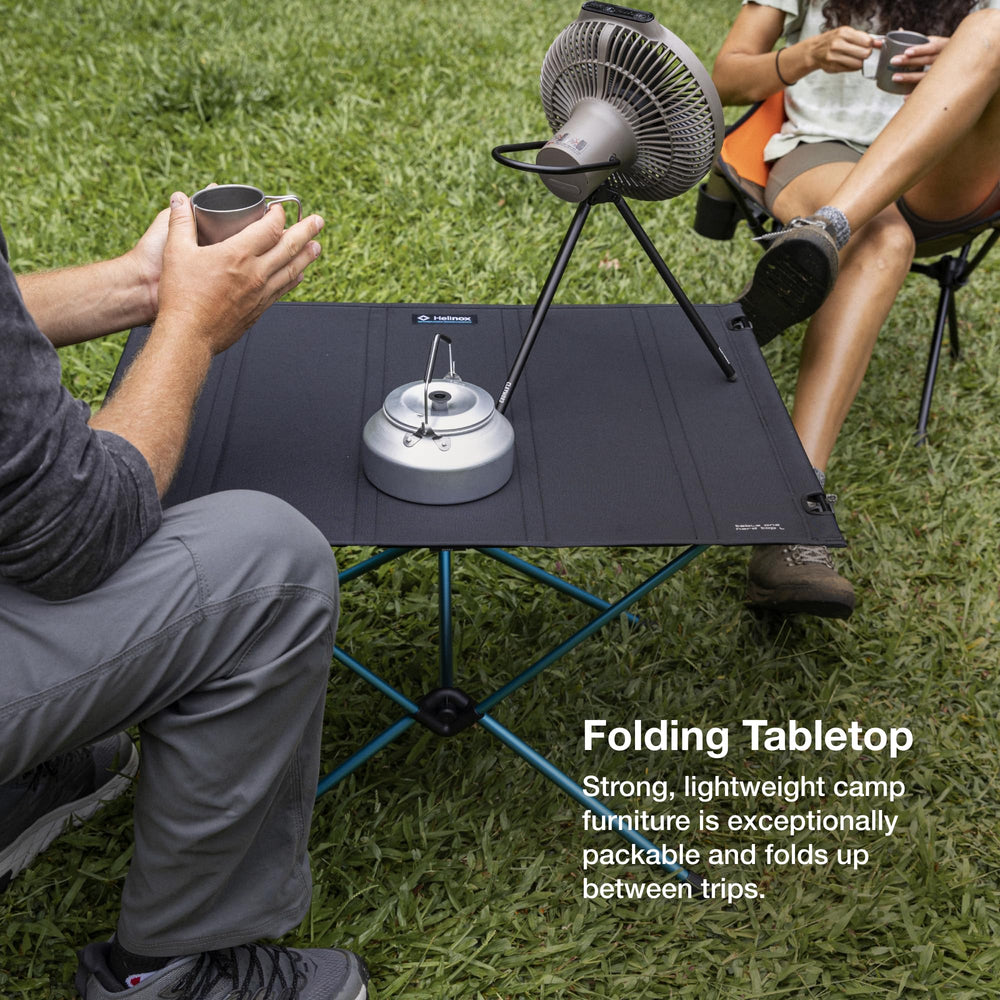 Lightweight Collapsible Portable Camping Table with Hard Top