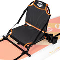 Adjustable Aluminum Kayak Seat with Backrest and Waterproof Bag