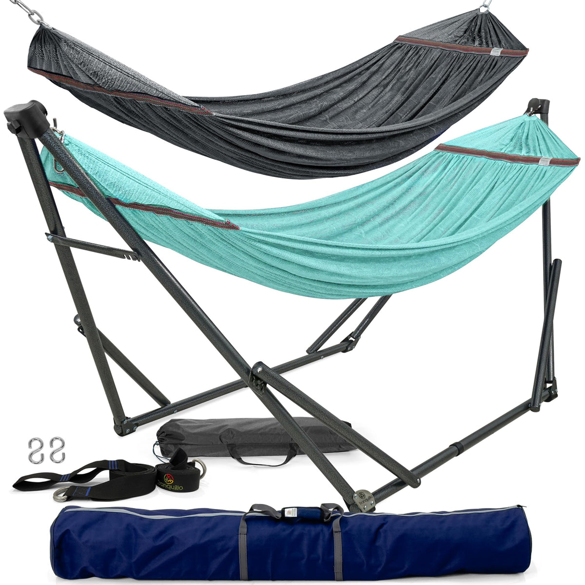 Portable Outdoor Hammock with Stand for Relaxing