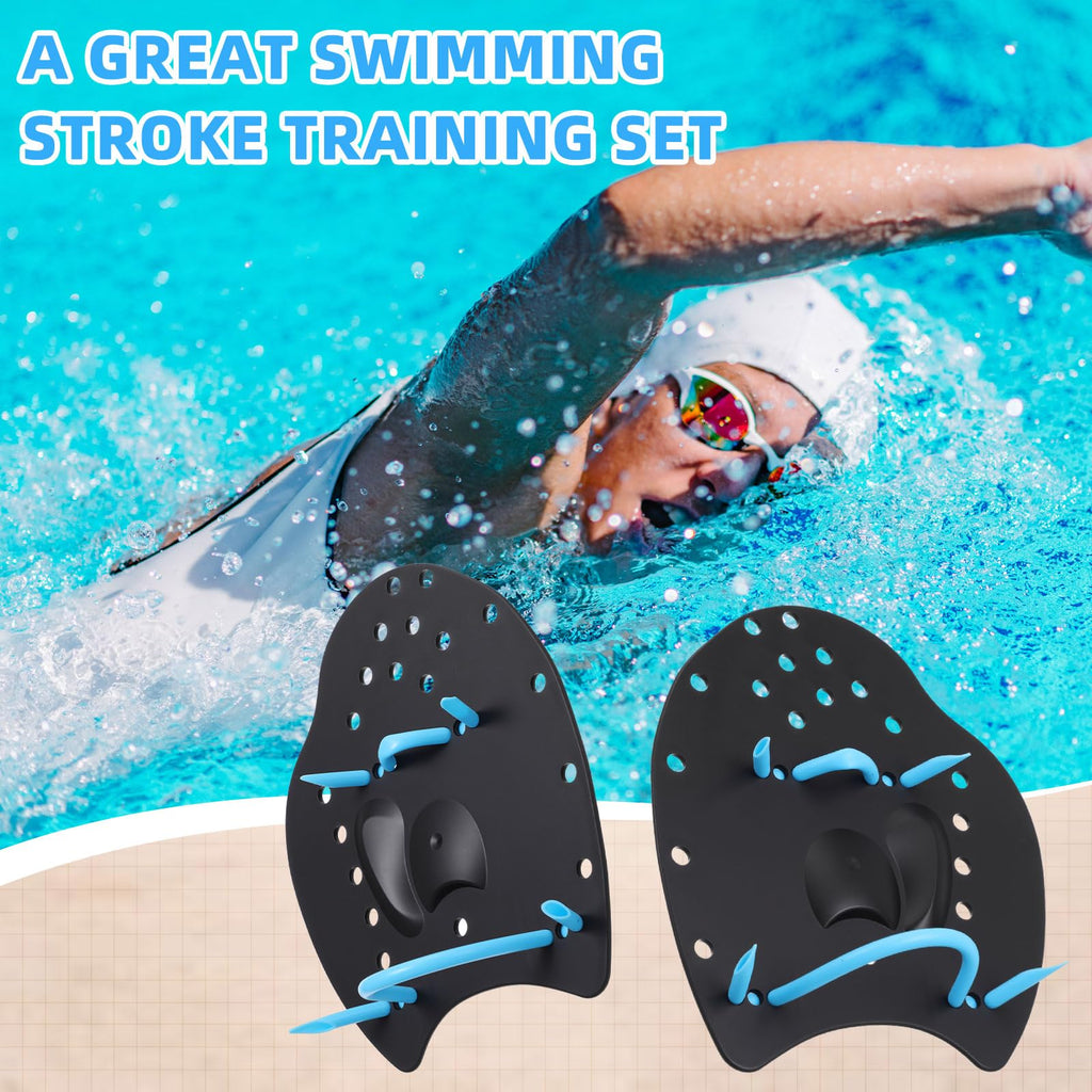 Swim Training Kit with Kickboard Paddles and Pull Buoy