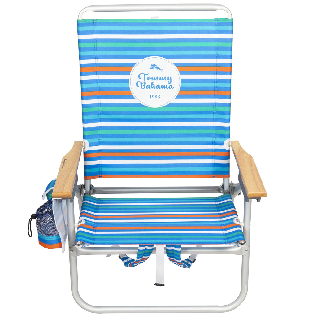 Extended Height Folding Backpack Beach Chair with 4 Positions