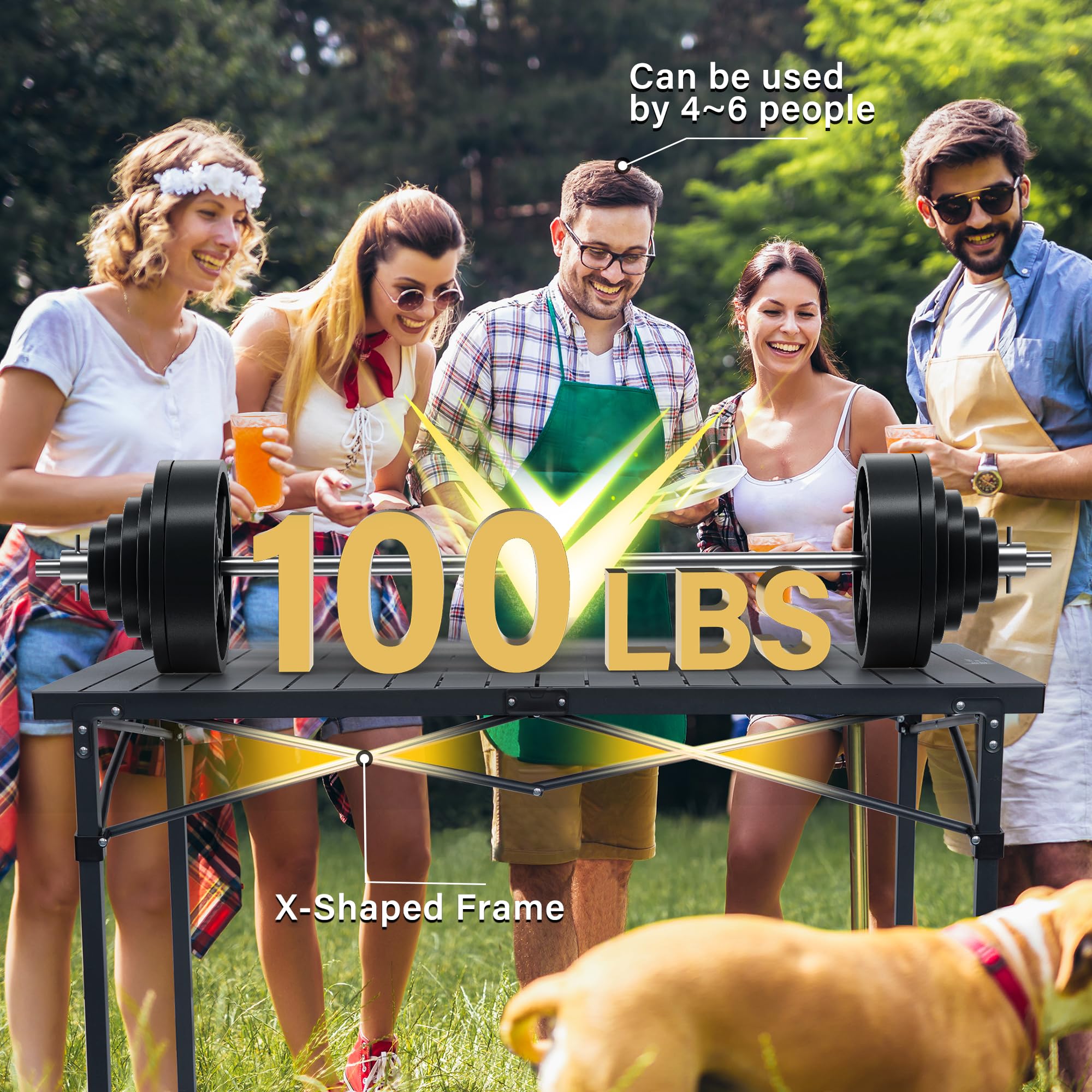 Portable Folding Camping Table for Outdoor Use