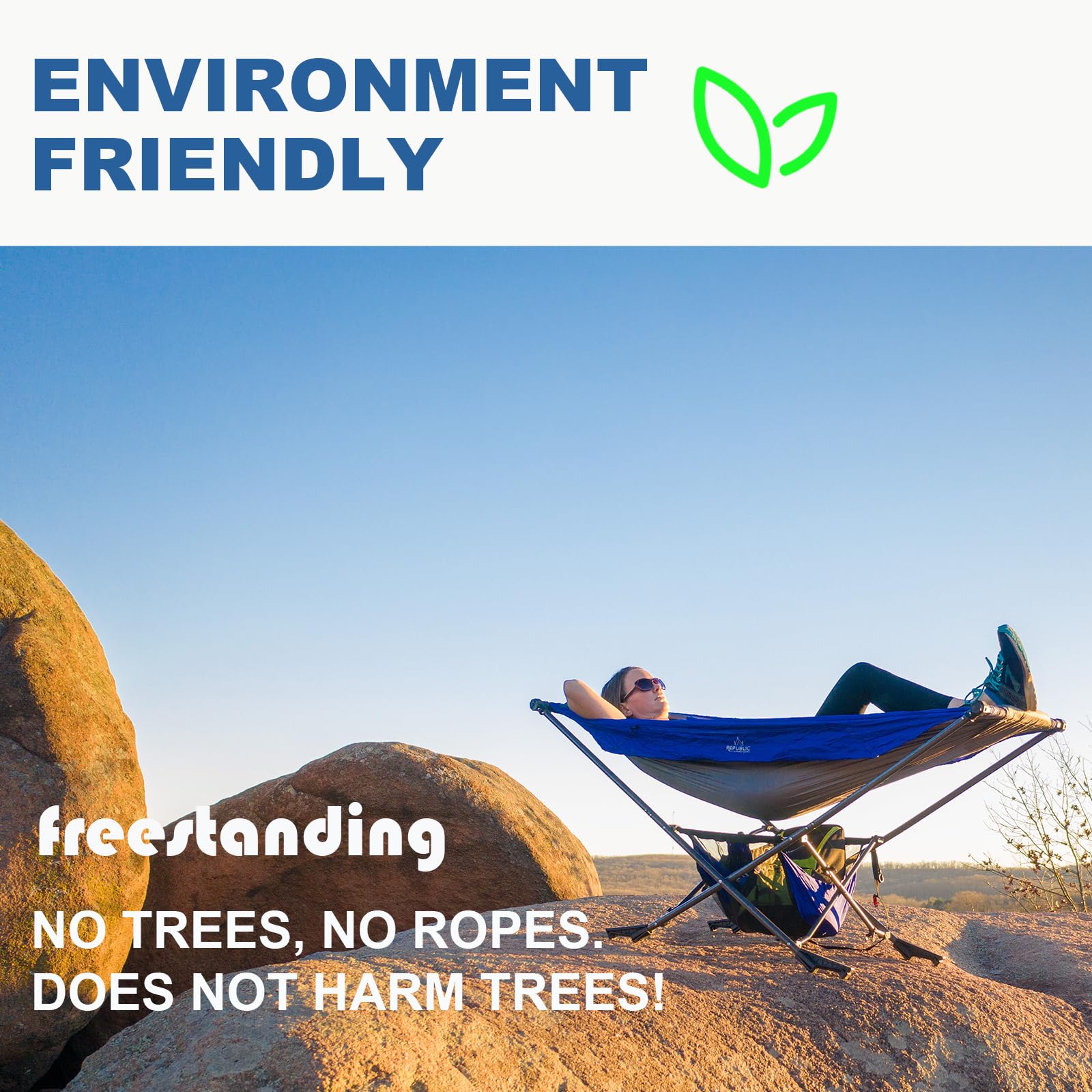 Portable Folding Hammock with Stand for Camping and Travel