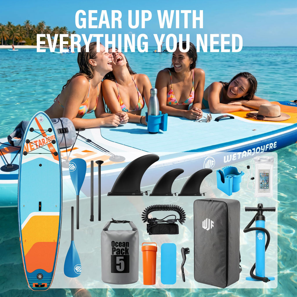 Extra Wide Inflatable Stand Up Paddle Board with Accessories