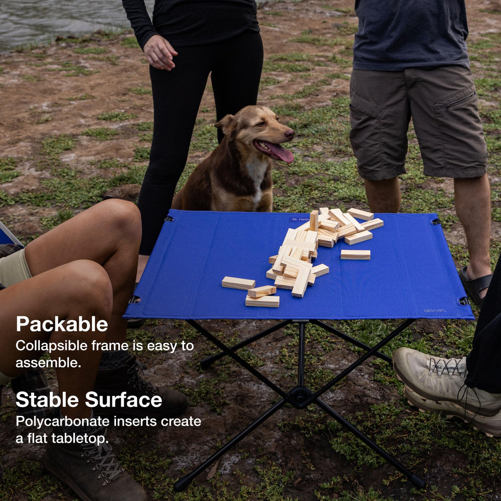 Lightweight Collapsible Portable Camping Table with Hard Top