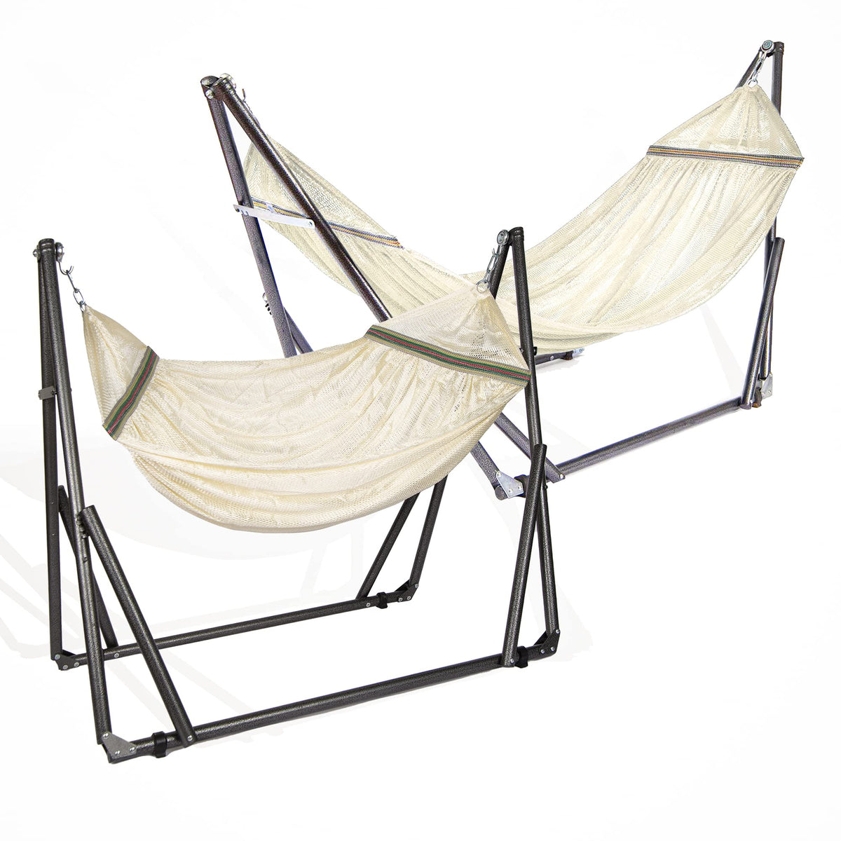 Portable Folding Hammock with Adjustable Steel Stand and Carry Case