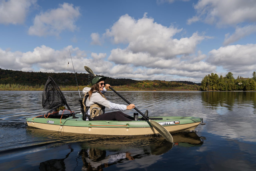 Lightweight Sit On Top Fishing Kayak with Adjustable Seat