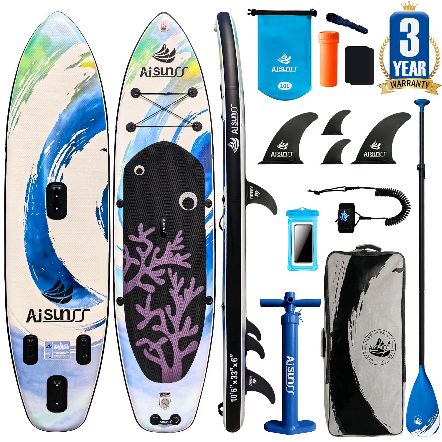 Inflatable Stand Up Paddle Board with SUP Accessories