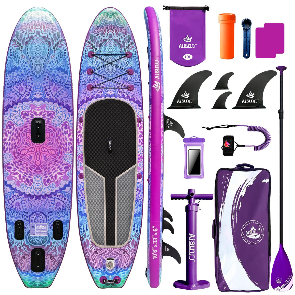 Inflatable Stand Up Paddle Board with SUP Accessories