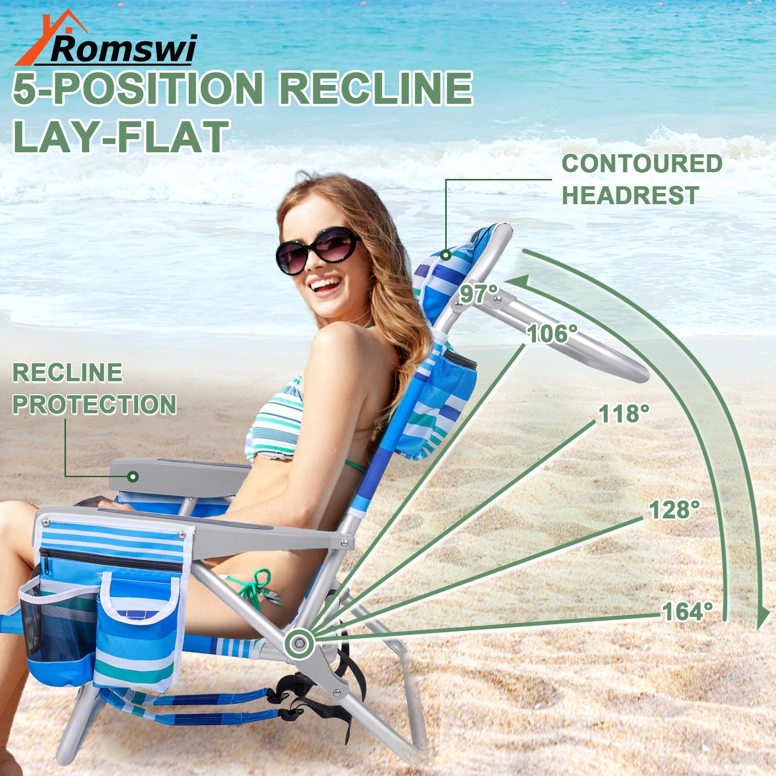 Extra Wide Beach Chair for Adults