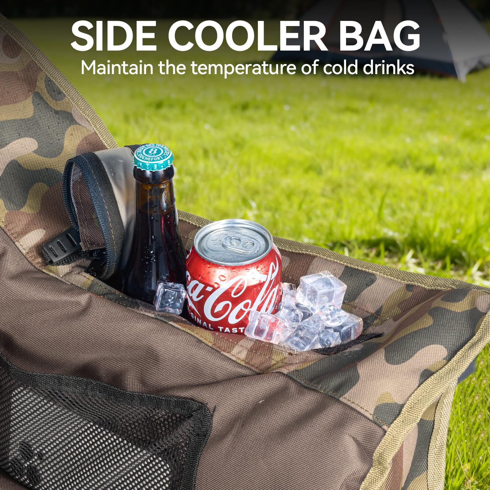 Portable Folding Camping Chairs 2 Pack for Outdoor Use
