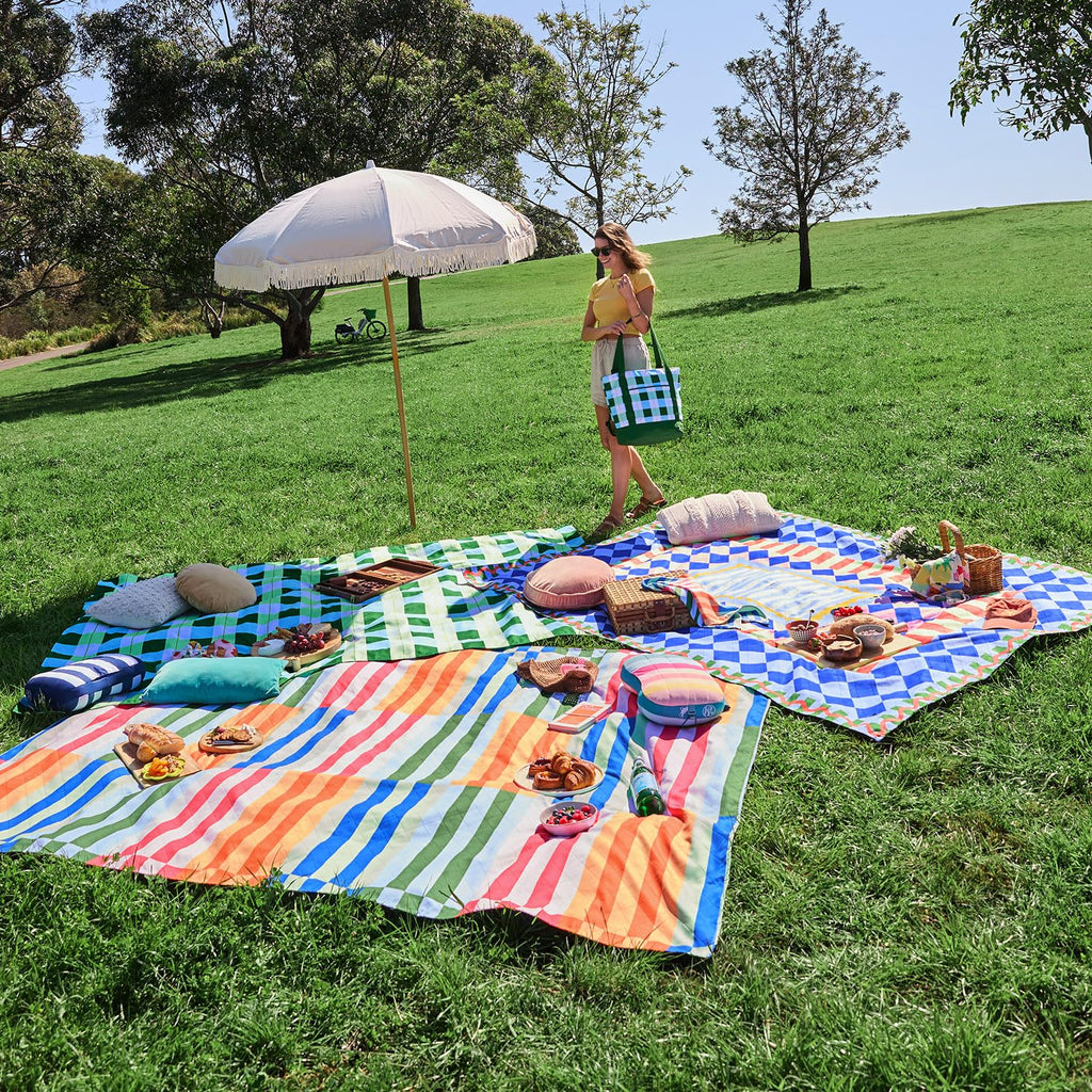 Large Quick Dry Water Resistant Picnic Blanket 66 x 66 Inch