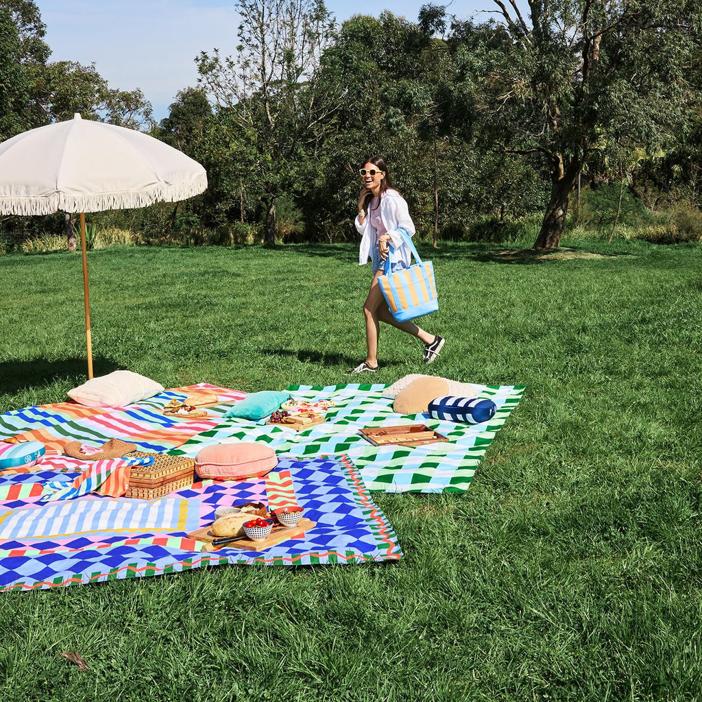 Quick Dry Water Resistant Picnic Blanket for Camping and Travel