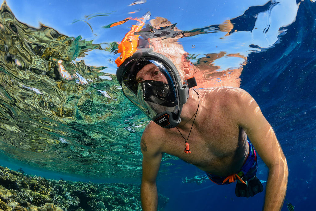 Full Face Snorkeling Mask with 180 Degree Underwater View