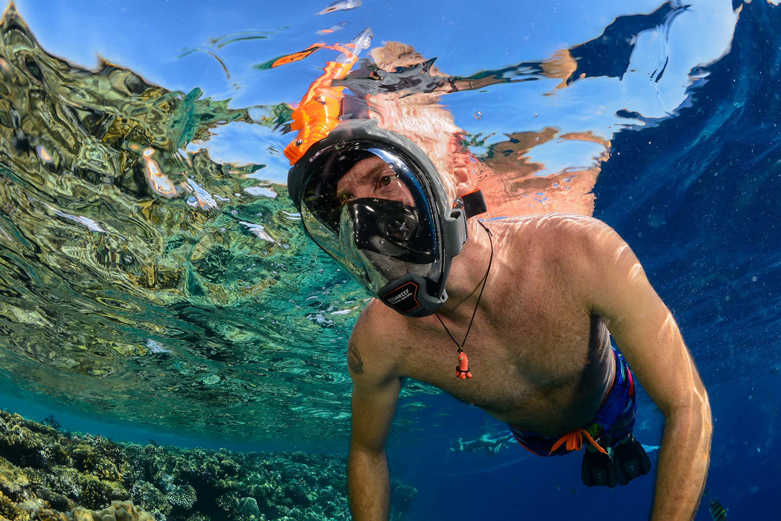 Full Face Snorkeling Mask with 180 Degree Underwater View